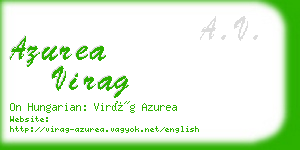 azurea virag business card